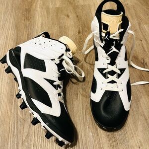 Size 13 - Air Jordan 6 Retro TD Oreo 645419-110 Authentic DS Yellowing